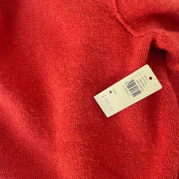 Anthropologie Turtleneck Wool Blend Sweater Womens Medium Bell Sleeve Fringe - Picture 12 of 12